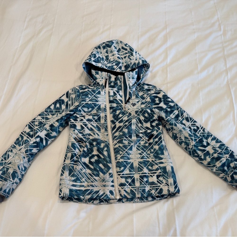 Obermeyer Blue and White Kids Jacket